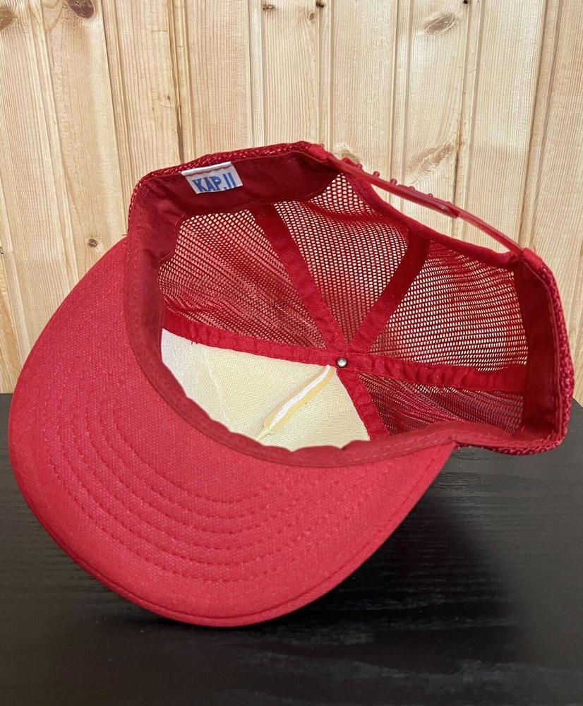 Vintage Trucker Hat 1980s Reed Lumber Company  Builder Mart Snapback Trucker Hat - Picture 7 of 12